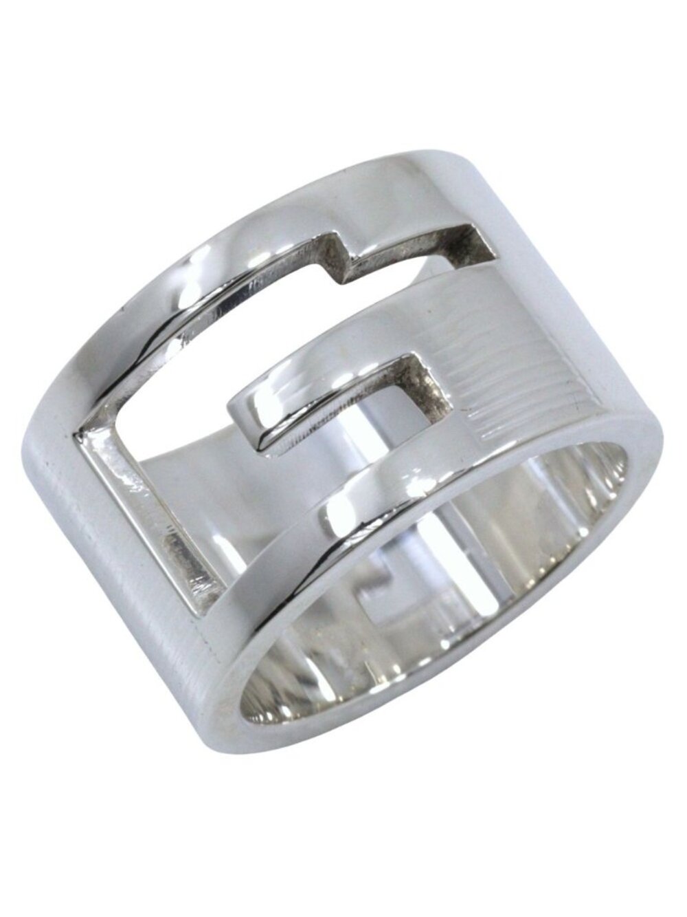 Gucci Logo 925 Sterling Silver Ring